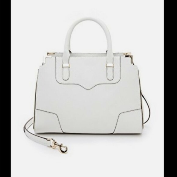 Rebecca Minkoff Amorous Leather White Satchel Bag - Picture 2 of 10